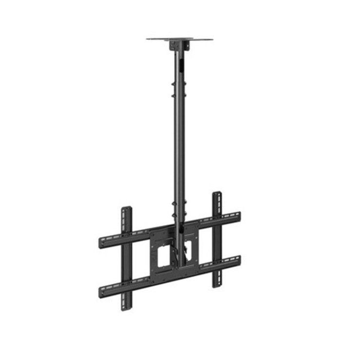 Таванна стойка за TV, DS-076, Регулируема, 32 ”- 63", Черен