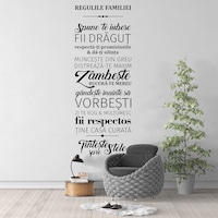 Sticker de perete, Regulile familiei, Digital Brain, 56x150cm