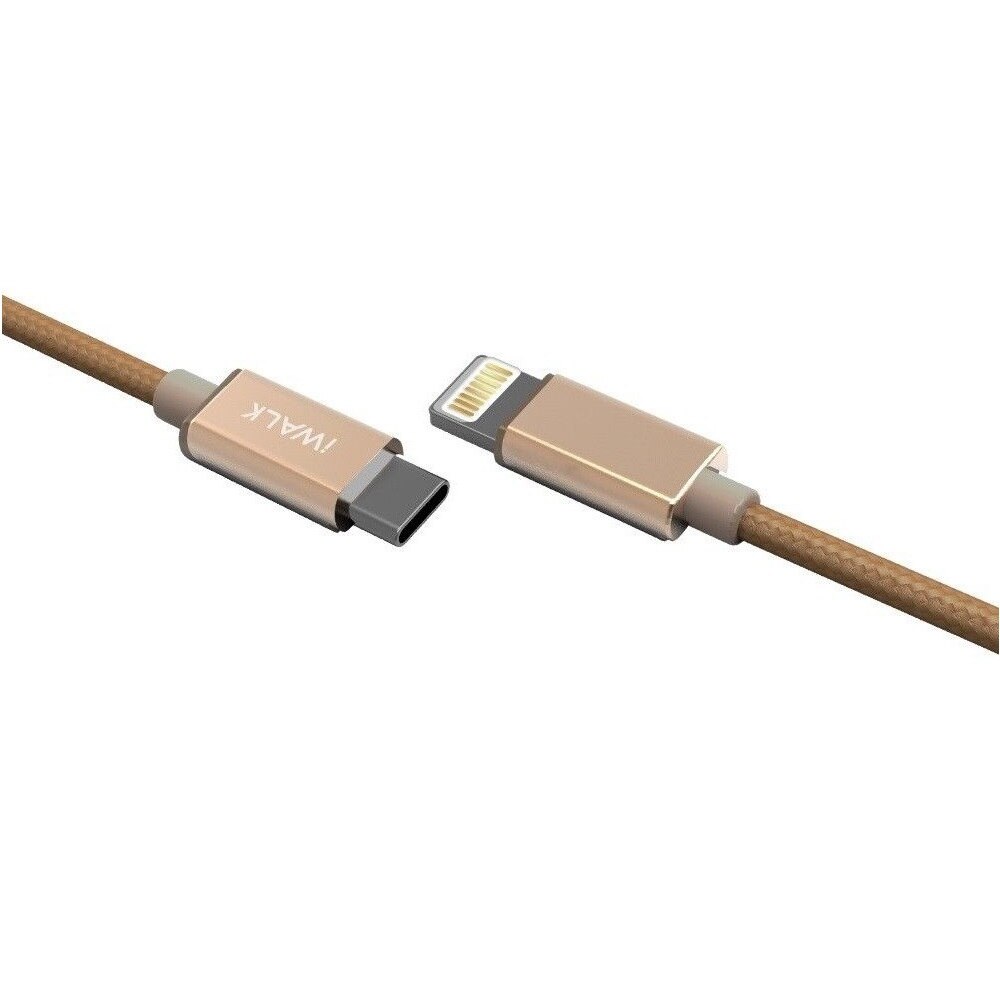 Cablul de date si de incarcare iWalk Steel CL, USB Type-C to Lightning, 1М