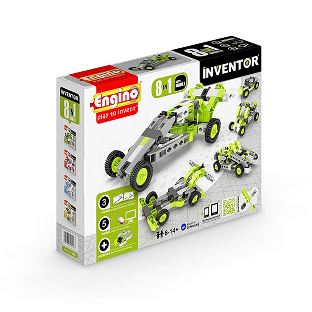 Jucarie Engino Inventor 8 in 1 - Masini EVO