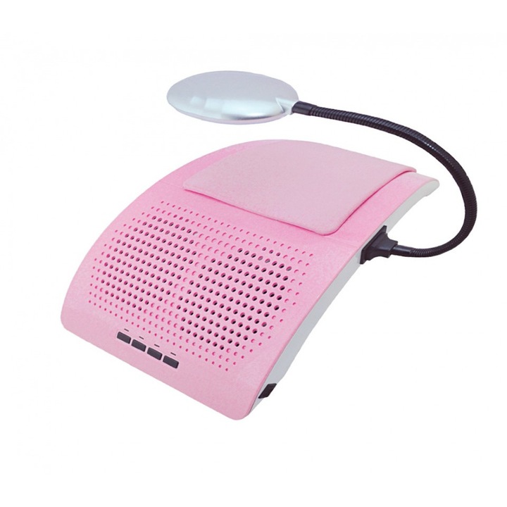 Aspirator praf unghii cu 2 Motoare Dual Fusion Elite + Lampa LED LUXORISE