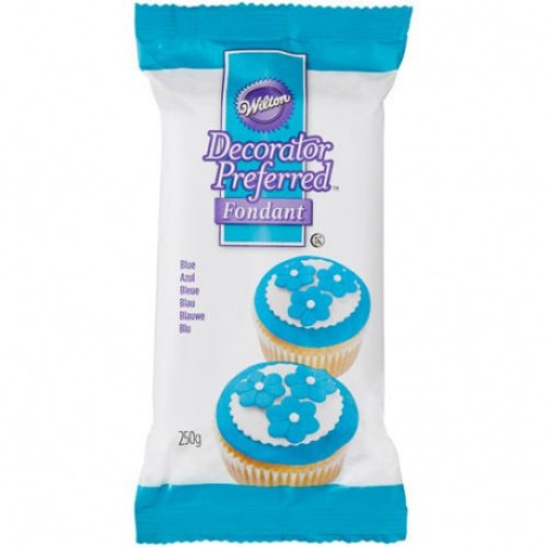 Fondant pentru torturi, albastru, Wilton, 250 g