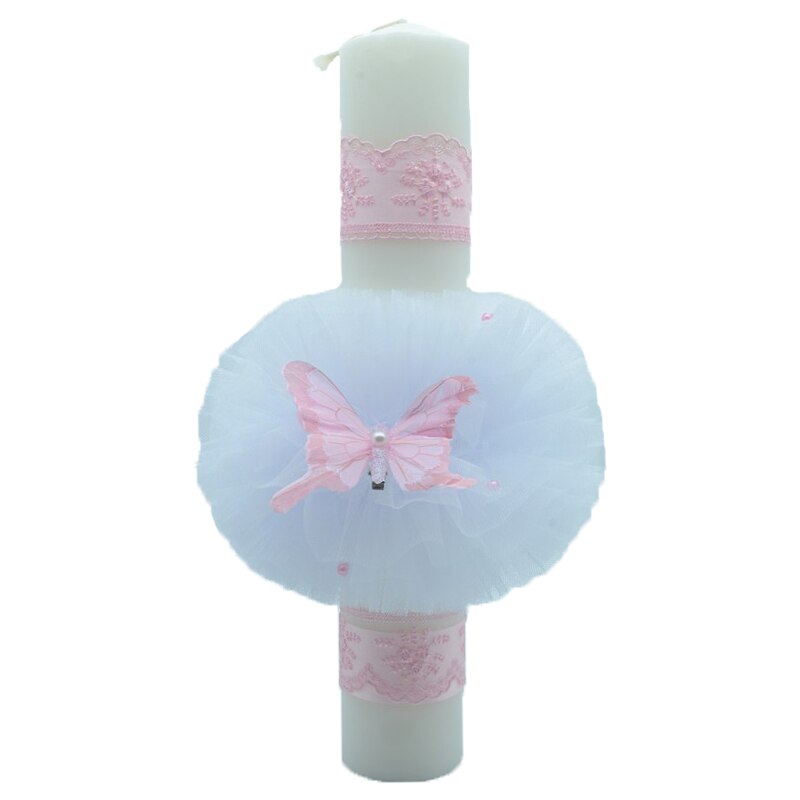 Lumanare pentru botez 40 x 7 cm NN LB-B6, Multicolor