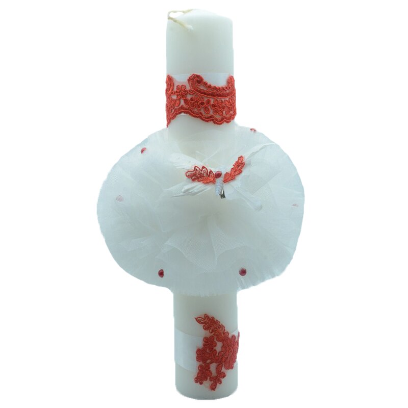 Lumanare pentru botez 40 x 7 cm NN LB-B3, Multicolor