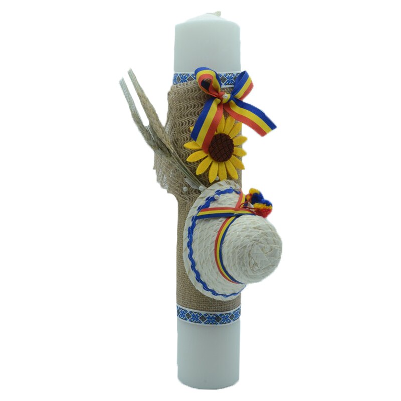 Lumanare pentru botez 40 x 7 cm NN LB-B1, Multicolor