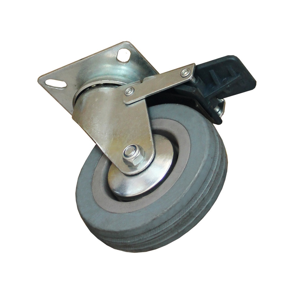 Rotila cauciucata,cu frana, D50, set 100 buc