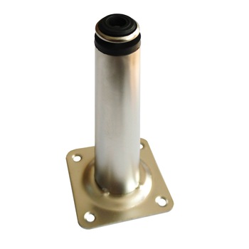 Picior mobilier, metalic, reglabil, finisaj nichel, 100 mm inaltime, diametru 30 mm, latura flansa prindere 60 mm, set 200 buc Picior mobilier, metalic, reglabil, finisaj nichel, 100 mm inaltime, diametru 30 mm, latura flansa prindere 60 mm, set 200 buc