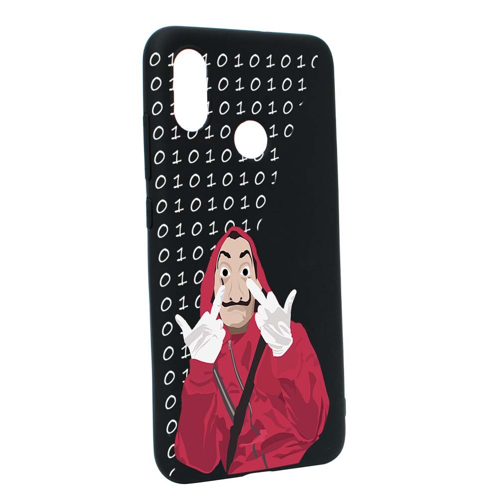 Husa de protectie La Casa de Papel pentru Xiaomi Mi 8, rezistenta la uzura, anti-alunecare, din silicon Premium, B297