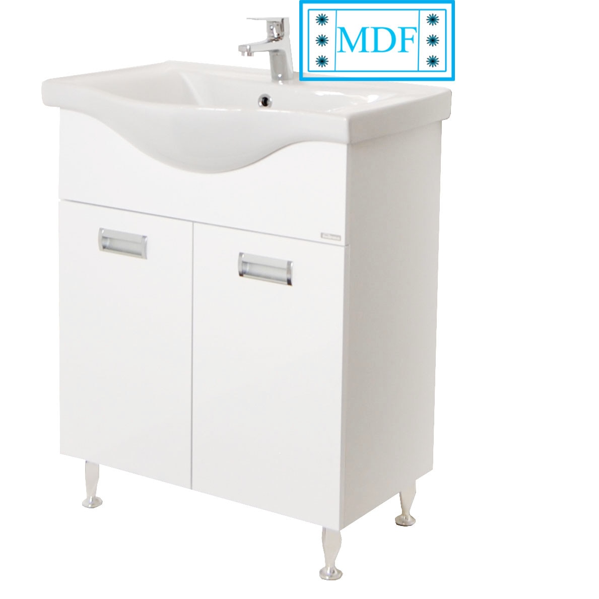 Baza si lavoar seria 126 - 65cm , Badenmob , alb