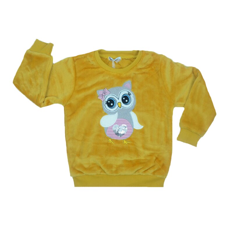 Pulover maneca lunga Happy House fetite HH181, Galben