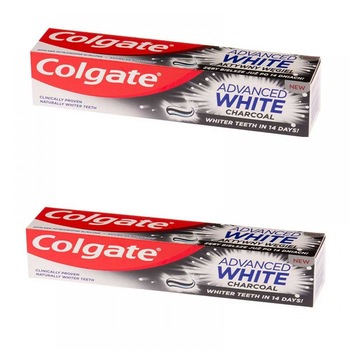 Pachet 2xPasta de dinti Colgate Advanced White Charcoal, 2x 100ml Pachet 2xPasta de dinti Colgate Advanced White Charcoal, 2x 100ml