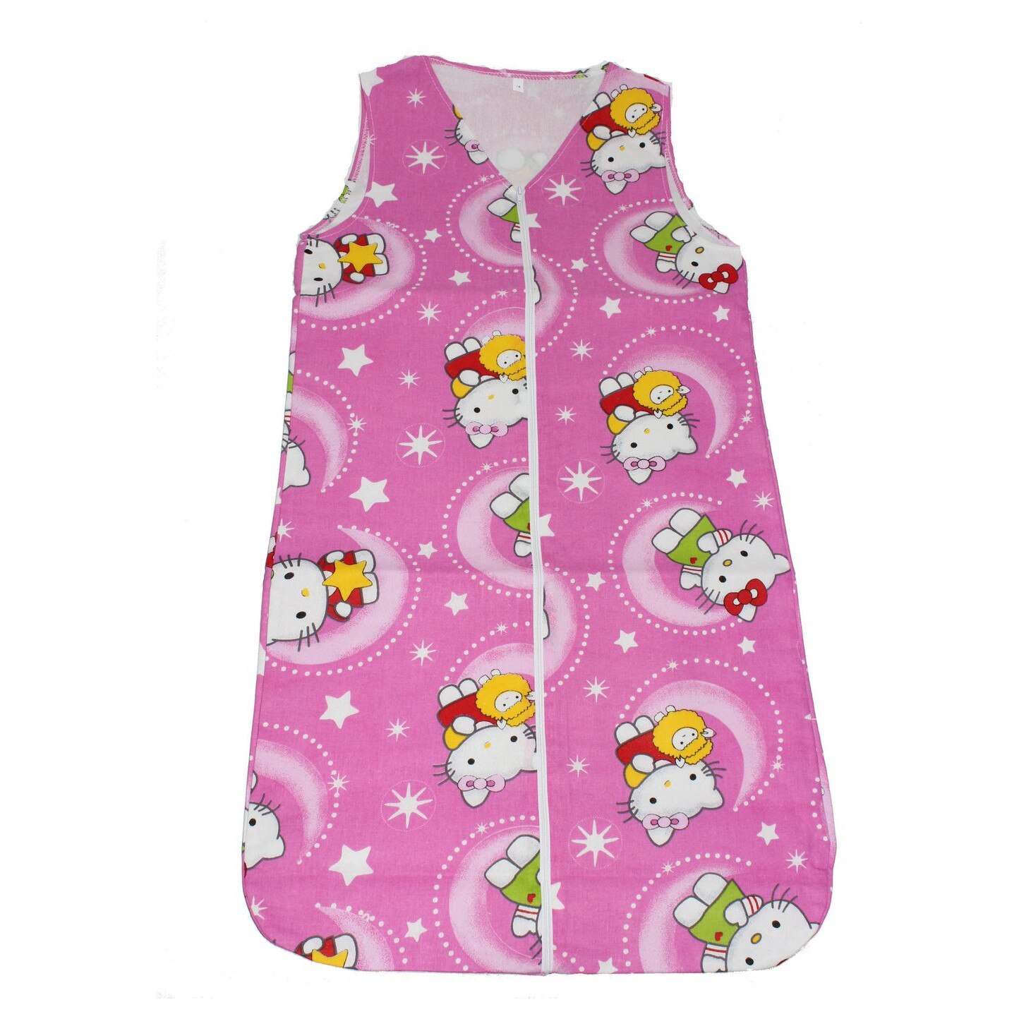 Sac de dormit vara Hello kitty roz inchis 75 cm