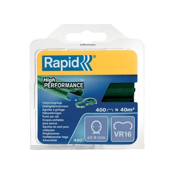 Capse gard Rapid HOG VR16/2-8mm, plastifiate, verzi, 400 buc/blister Capse gard Rapid HOG VR16/2-8mm, plastifiate, verzi, 400 buc/blister
