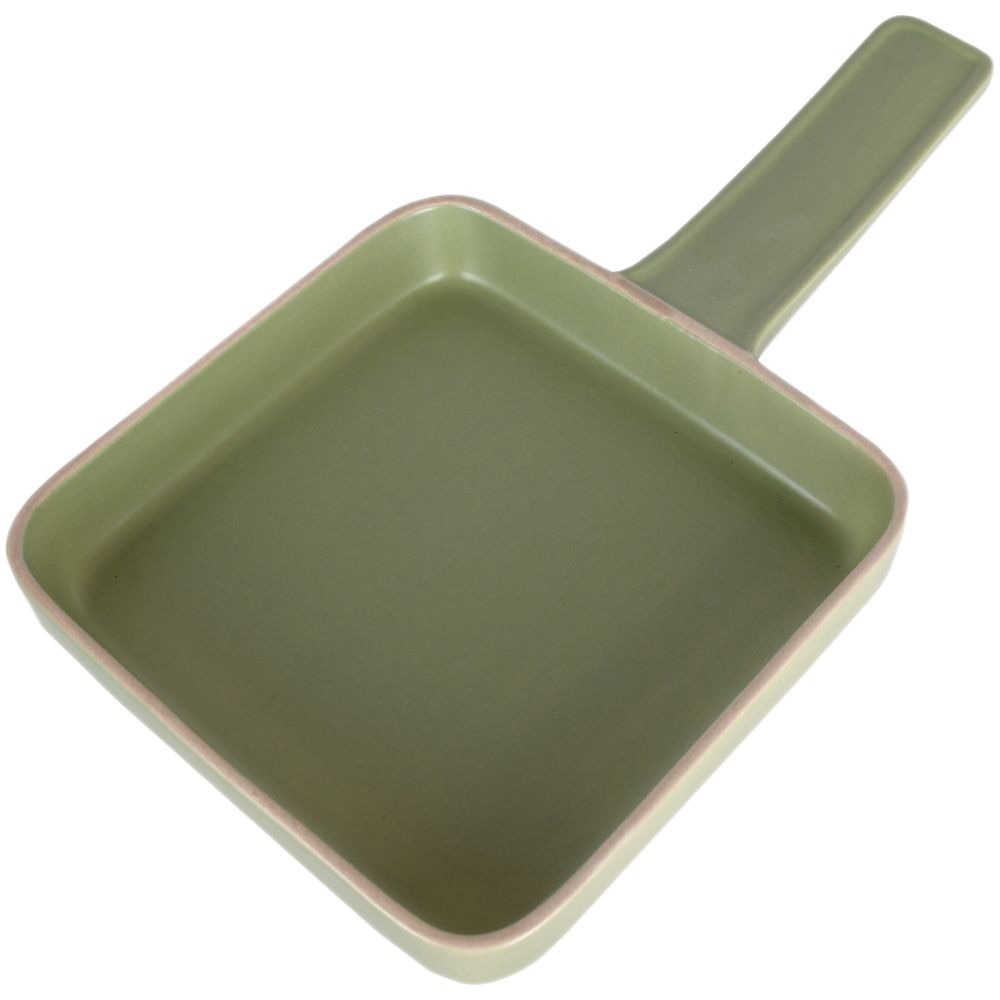 Tava pentru cuptor tip farfurie pentru servire, Gusta, ceramica, cu coada manuire, ramekin, 33 x 19 x 5 cm