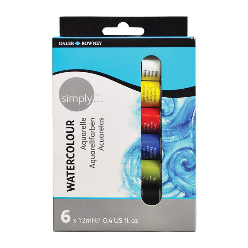 Set 6x12ml culori acuarela Simply Daler Rowney