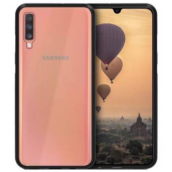 Husa Magnetic Glass 360° (sticla fata + spate) pentru Samsung Galaxy A50, Negru Husa Magnetic Glass 360° (sticla fata + spate) pentru Samsung Galaxy A50, Negru