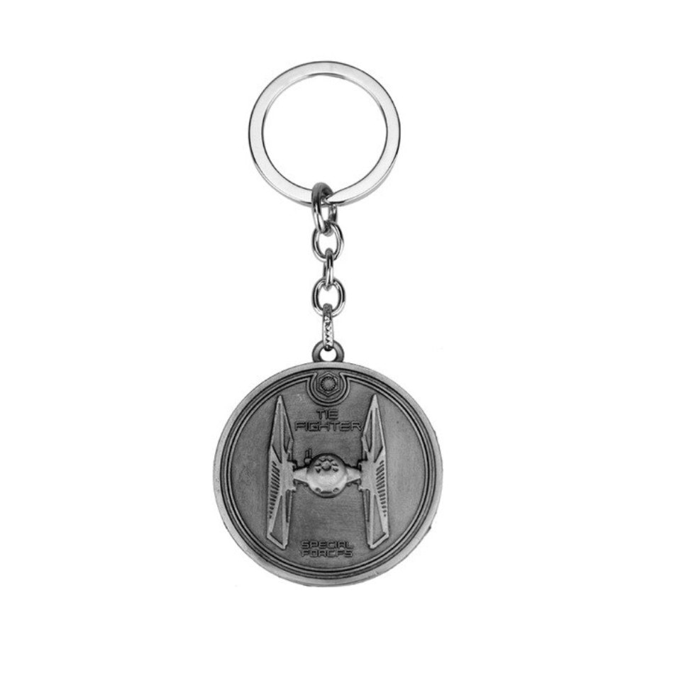Breloc tip medalie Star Wars, The fighter - Special Forces, argintiu