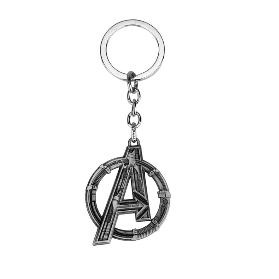 Breloc Avengers Eng Game Logo, Colectia Marvel, argintiu