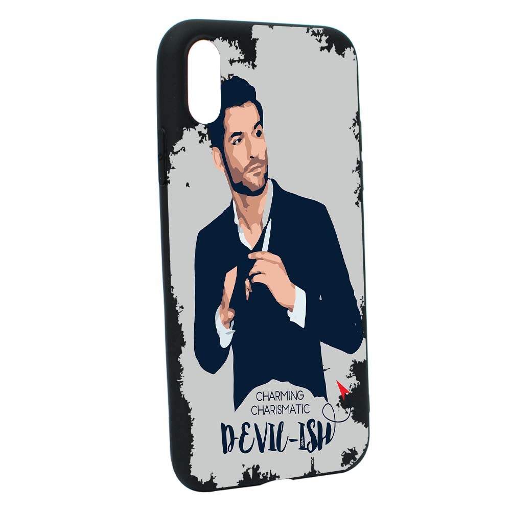 Husa de protectie Lucifer pentru Apple iPhone XS Max, rezistenta la uzura, anti-alunecare, din silicon Premium, B299