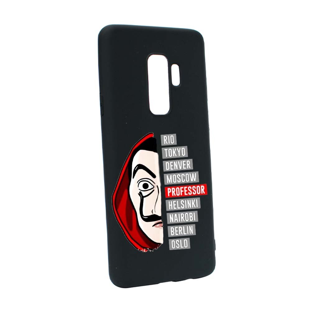 Husa de protectie La Casa de Papel pentru Samsung Galaxy S9 Plus, rezistenta la uzura, anti-alunecare, din silicon Premium, B302