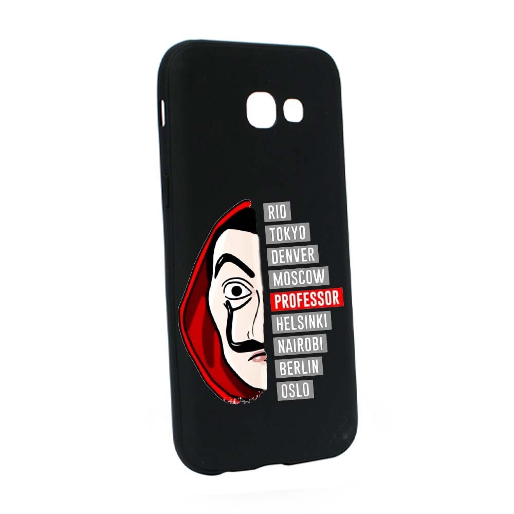 Husa de protectie La Casa de Papel pentru Samsung Galaxy A5 2017, rezistenta la uzura, anti-alunecare, din silicon Premium, B302