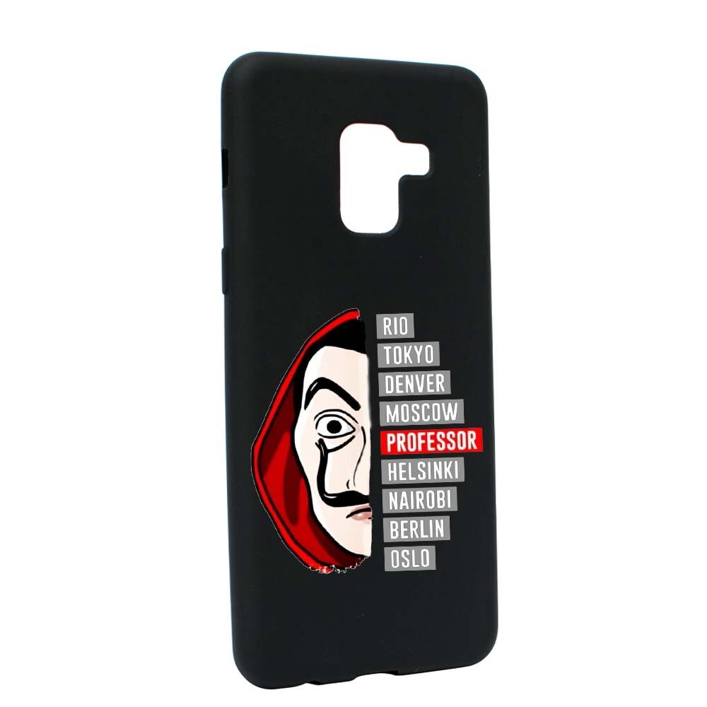 Husa de protectie La Casa de Papel pentru Samsung Galaxy A5 2018, rezistenta la uzura, anti-alunecare, din silicon Premium, B302