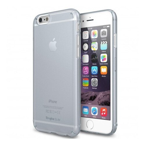 Husa iPhone 6s Plus Ringke SLIM FROST ALB + BONUS folie protectie display Ringke