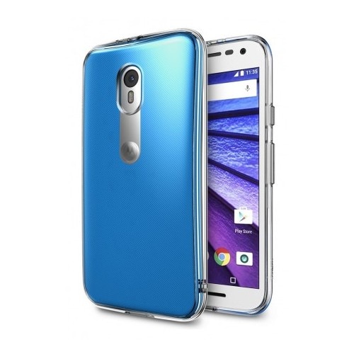 Husa Moto G 2015 Ringke FUSION CRYSTAL VIEW TRANSPARENT+BONUS folie protectie display Ringke