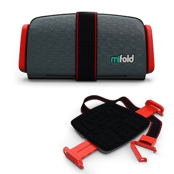 Inaltator scaun auto pentru copii Mifold Grab and Go Booster, Gri, 3.5 - 12 ani Inaltator scaun auto pentru copii Mifold Grab and Go Booster, Gri, 3.5 - 12 ani