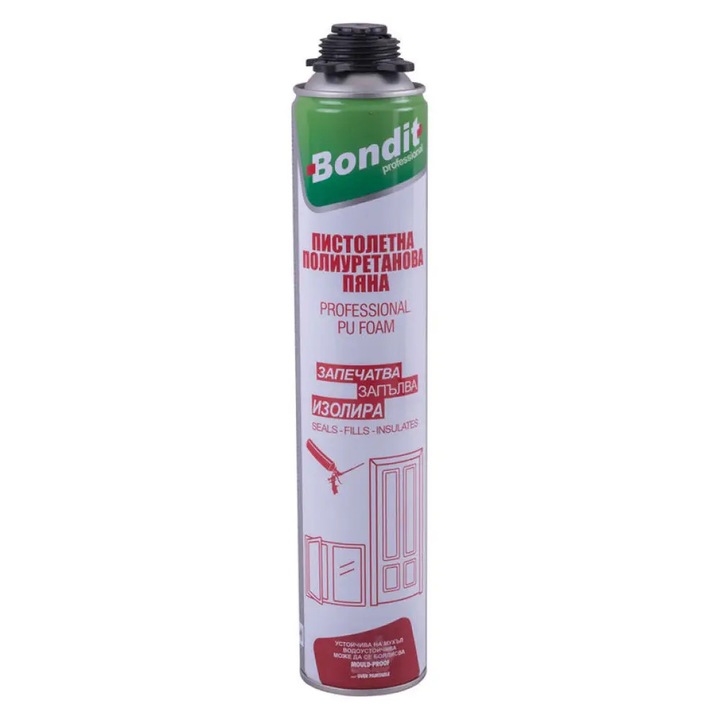 Spuma poliuretanica BONDIT, 750 ml, pistol