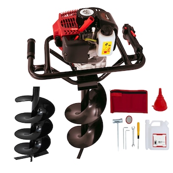 Set Foreza Alpin Profi 4.6CP, 2 x Burghiu 200mm si 300mm, motoburghiu pentru pamant Set Foreza Alpin Profi 4.6CP, 2 x Burghiu 200mm si 300mm, motoburghiu pentru pamant