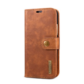 Husa iPhone X / XS, CaseMe, piele, 2 in 1, protectie superioara, inchidere cu capsa magnetica, tip portofel, back cover, stand, Maro Husa iPhone X / XS, CaseMe, piele, 2 in 1, protectie superioara, inchidere cu capsa magnetica, tip portofel, back cover, stand, Maro