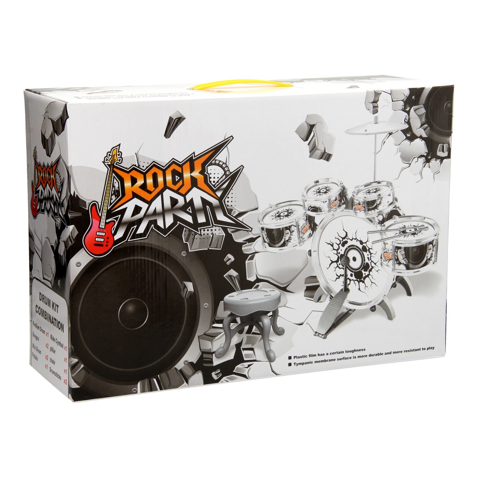 Set de tobe pentru copii, Thimble, Rock Party, Alb/Gri eMAG.ro