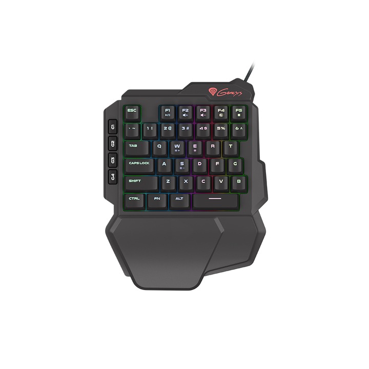 Геймърска клавиатура Genesis Thor 100, Механична, RGB подсветка, Черен