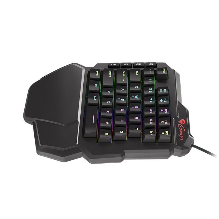 Геймърска клавиатура Genesis Thor 100, Механична, RGB подсветка, Черен
