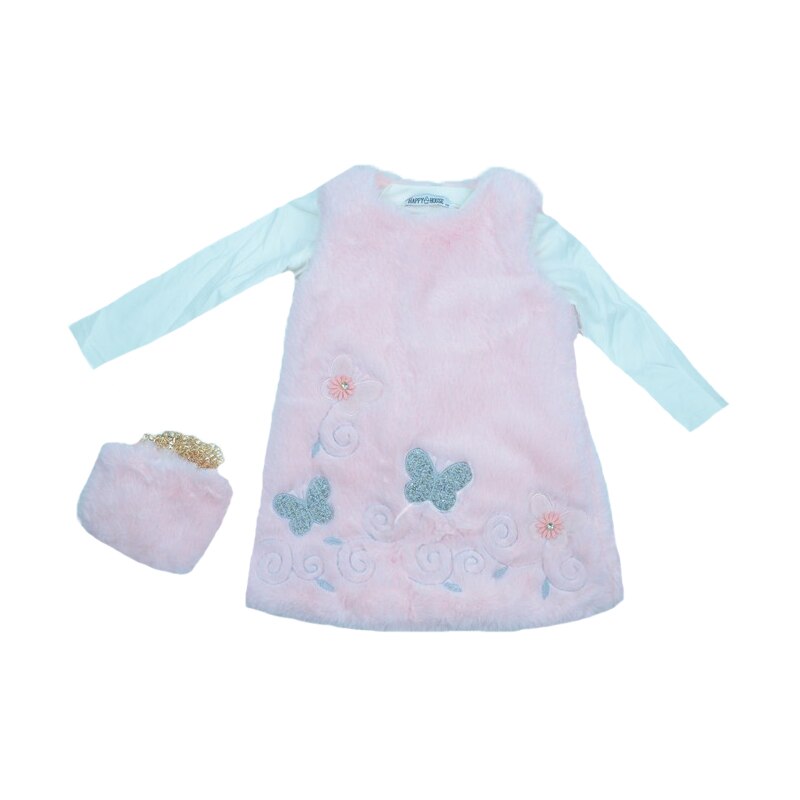 Compleu 3 piese fetite Happy House HH187-R, Multicolor