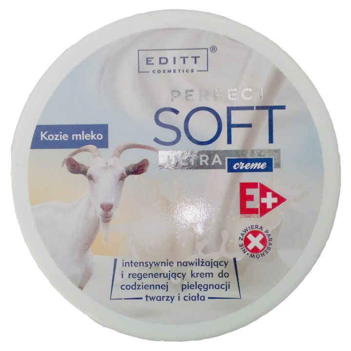 Soft kecsketejes arc és testkrém (parabéneket nem tartalmaz) - 150 ml
