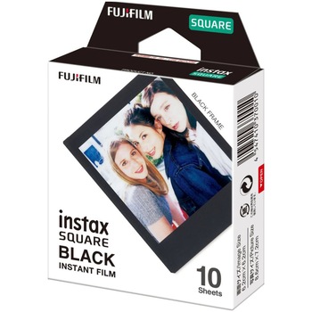 Film instant Fujifilm Square Black Frame, 10 buc Film instant Fujifilm Square Black Frame, 10 buc