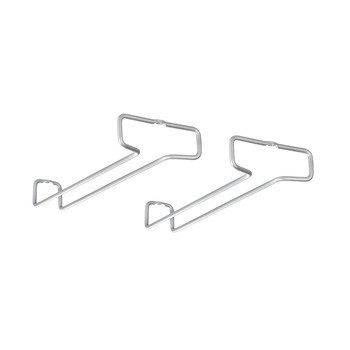 Suporturi pentru pahare cu picior, set 2 buc, gri, 41x11x4 cm Suporturi pentru pahare cu picior, set 2 buc, gri, 41x11x4 cm