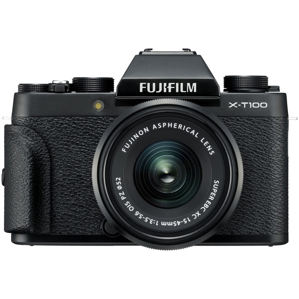 Aparat foto Mirrorless Fujifilm X-T100, 24.2 MP, 4k, Negru +