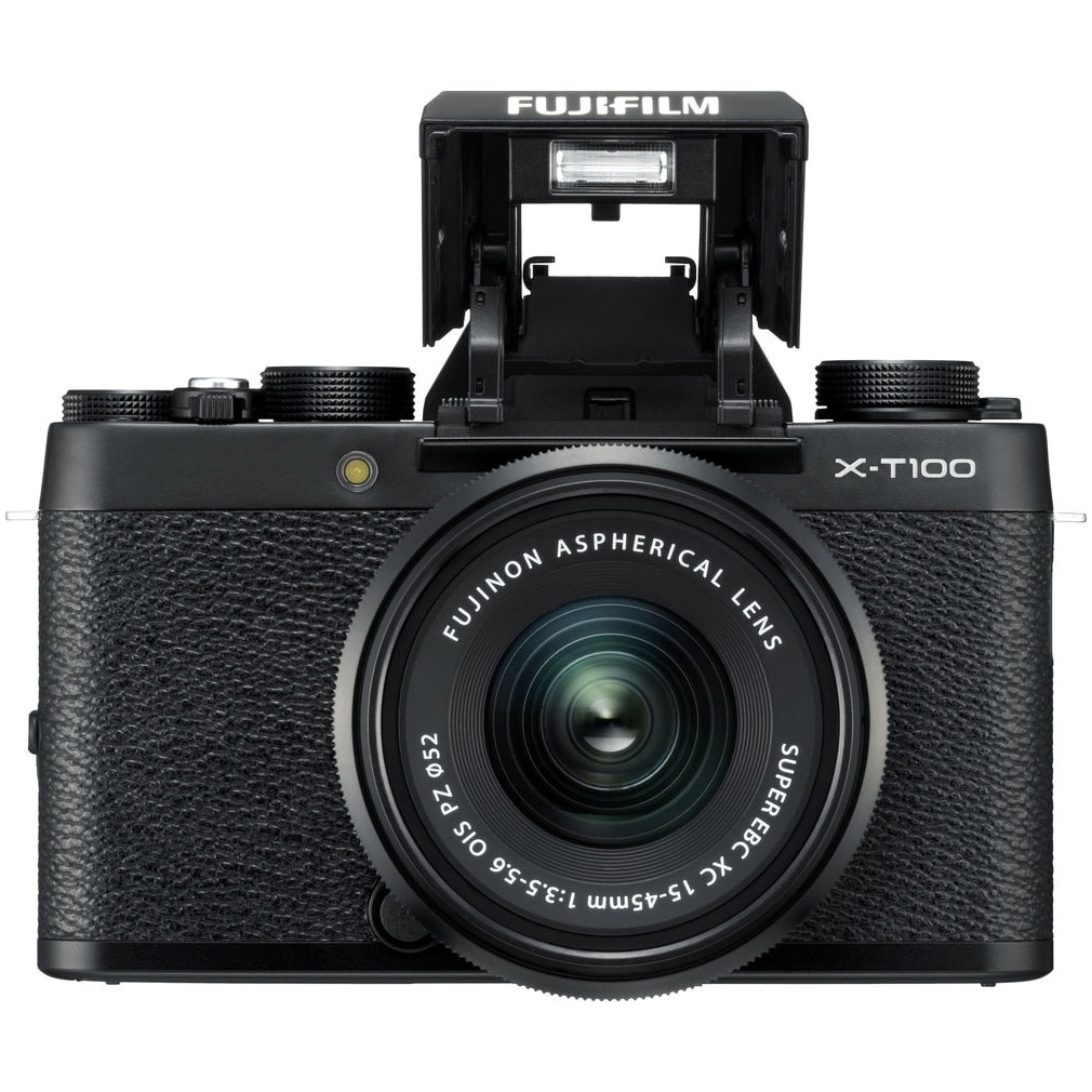 Aparat foto Mirrorless Fujifilm X-T100, 24.2 MP, 4k, Negru +