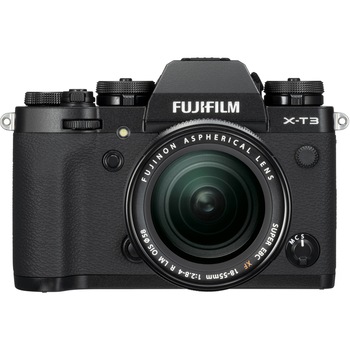 Aparat foto Mirrorless Fujifilm X-T3, 26 MP, 4K, Negru + Obiectiv XF 18-55 mm Aparat foto Mirrorless Fujifilm X-T3, 26 MP, 4K, Negru + Obiectiv XF 18-55 mm