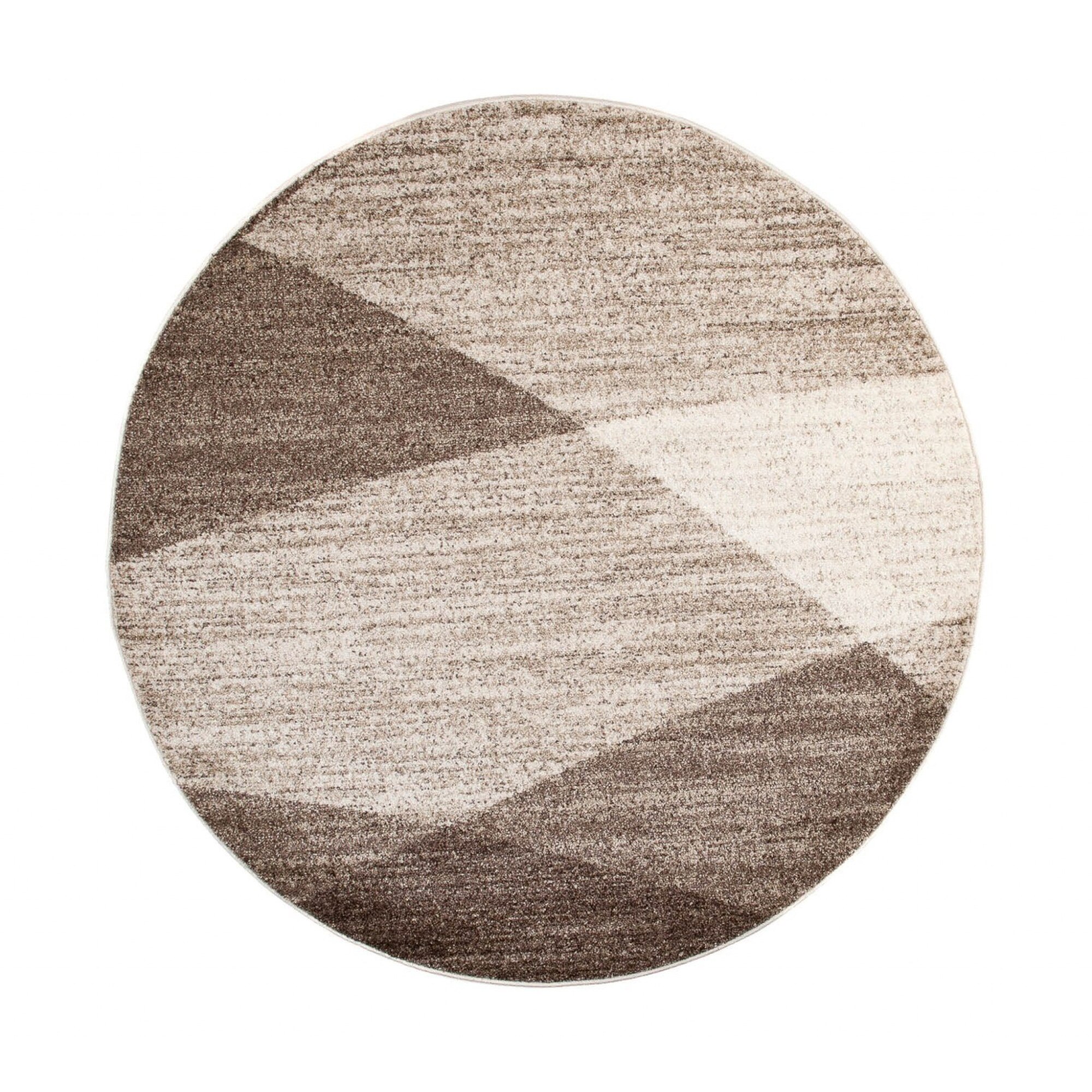 Covor Sari Circle Modern Chemex K195B bej 100x100