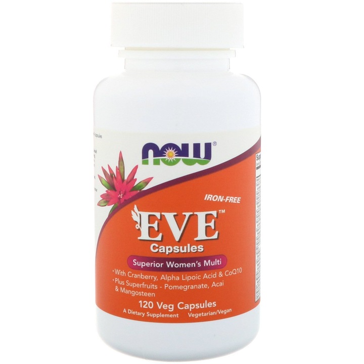 Хранителни добавки Now Foods Eve Women“s Multiple, 180 Таблетки