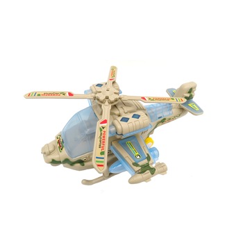 Elicopter de armata, camuflaj, de atac, cu sunete si lumini, sistem autopivotant Elicopter de armata, camuflaj, de atac, cu sunete si lumini, sistem autopivotant