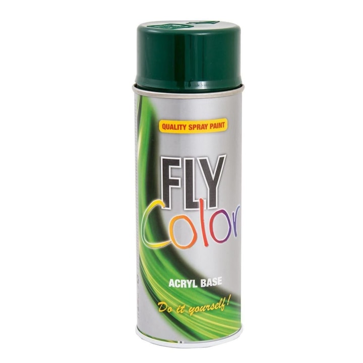 Vopsea spray decorativa Fly Color, verde frunze, RAL 6005, 400ml