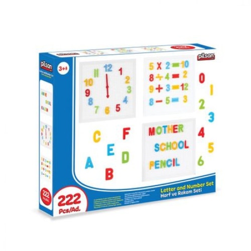 Set tablita cu litere si cifre 222 piese