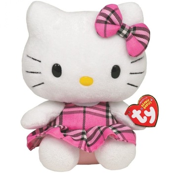 Jucarie din plus Hello Kitty Pink Kilt, 14 cm Jucarie din plus Hello Kitty Pink Kilt, 14 cm