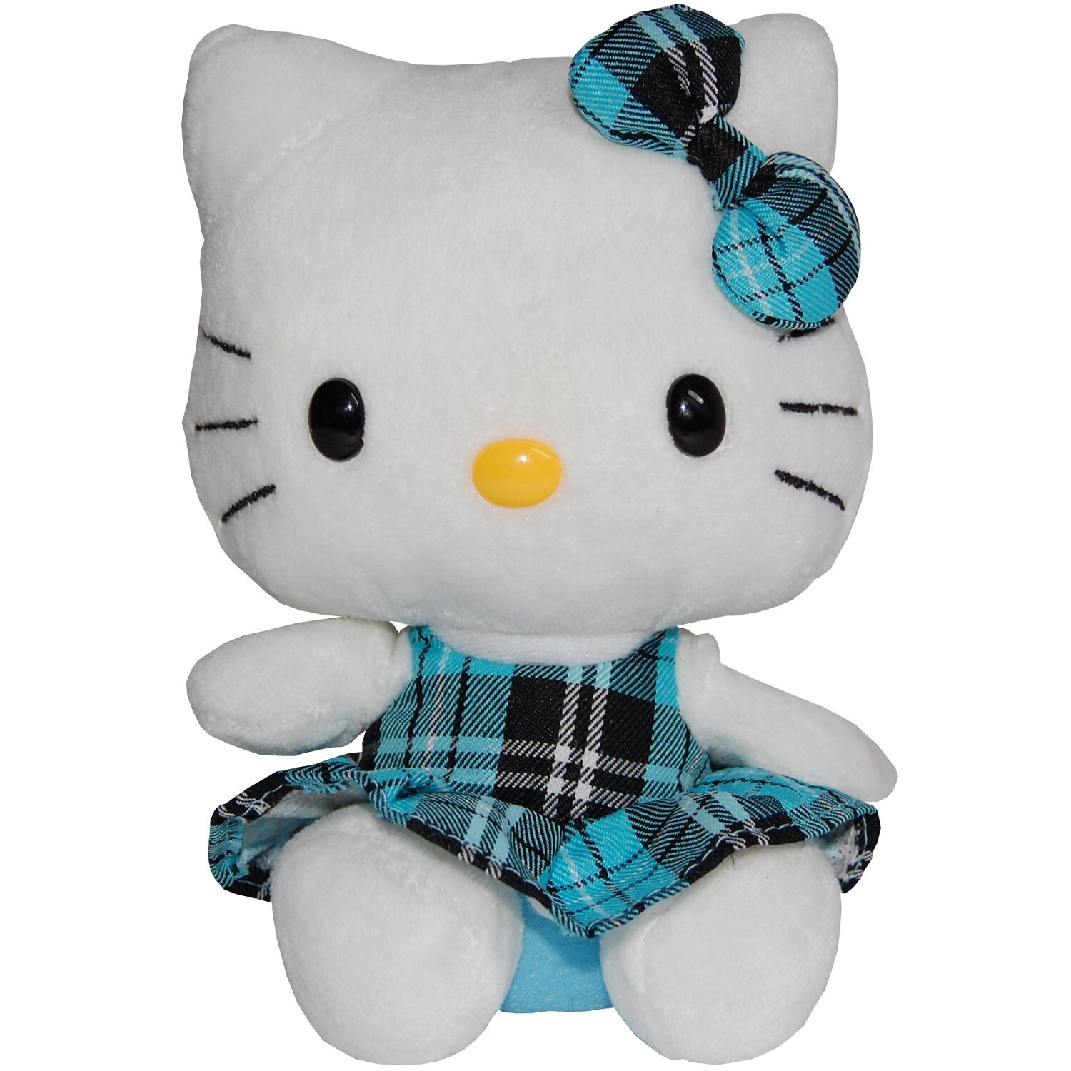 Jucarie din plus Hello Kitty Blue Kilt, 15 cm