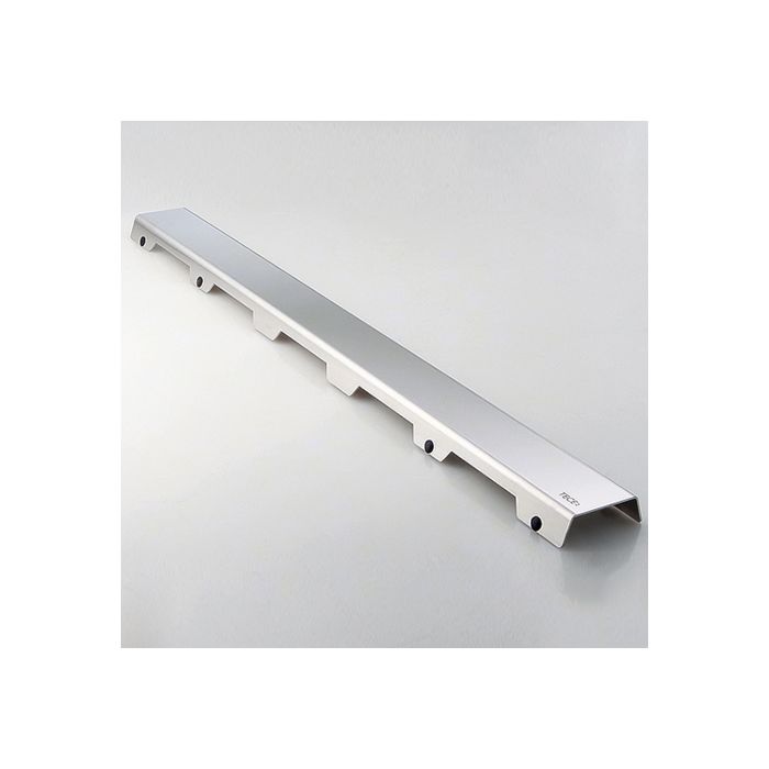 Grila de design Tece steel II, otel inoxidabil periat pentru rigola de dus dreapta 700 mm